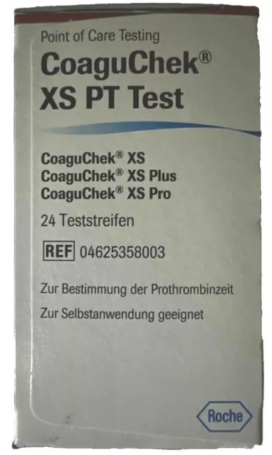 CoaguChek®️XS PT-Teststreifen,  24 Stk., NEU & OVP, MHD 31.10.2024