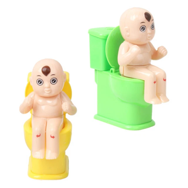 2 piezas Difícil Muñeca de Inodoro Juguetes de Aerosol Juguete de Agua Juguetes de Chorro