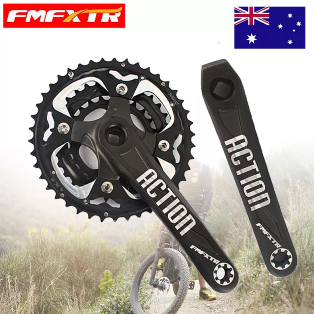 FMFXTR 170MM 104/64BCD MTB Bike Aluminum Crankset 8/9/10 Triple Speed Chainring