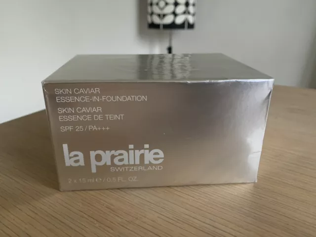 La Prairie Skin Caviar Essence-in-Foundation 2x15ml Tender Ivory NW-10 BNIB