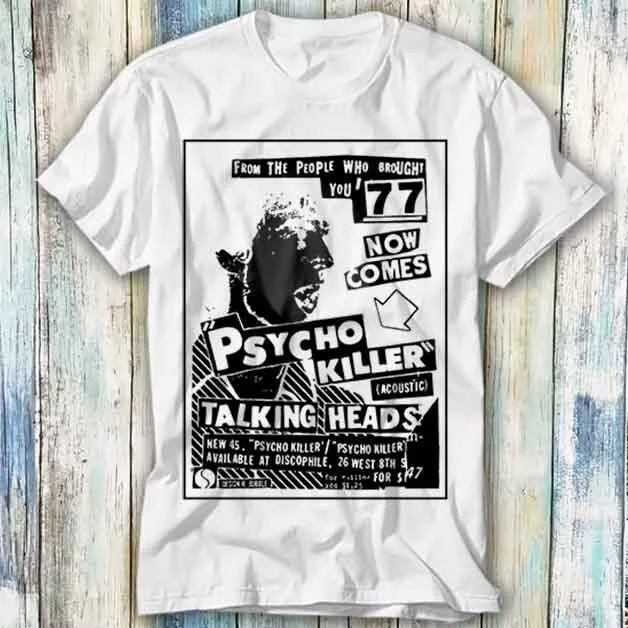 Talking Heads Psycho Killer Band Punk Rock T Shirt Meme Gift Top Tee Unisex 716