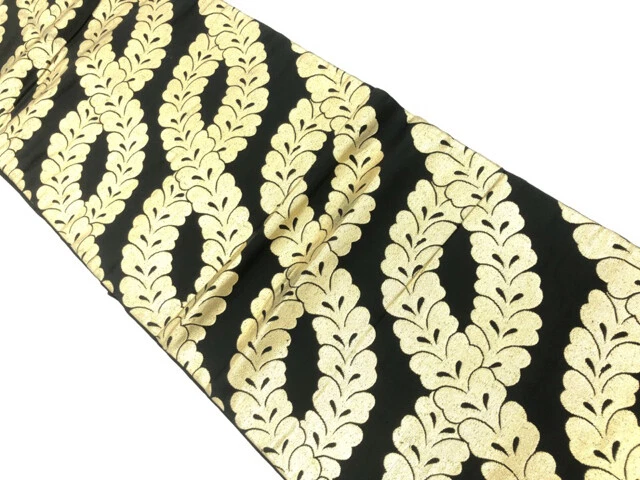 6544524: Japanese Kimono / Vintage Nagoya Obi / Woven Dokkofuji Pattern