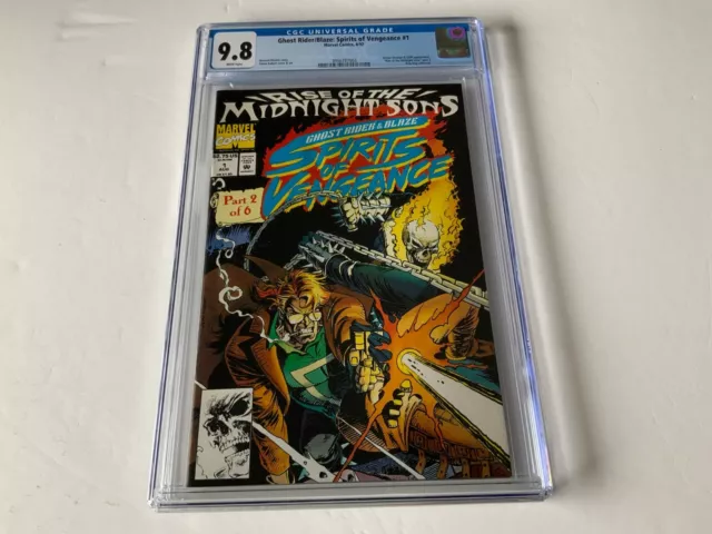 Ghost Rider Blaze Spirits Of Vengeance 1 Cgc 9.8 White Lilith Marvel Comic 1992
