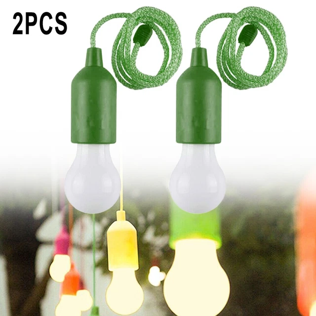 Lámpara colgante LED a batería colorido verde iluminación para el hogar plástico