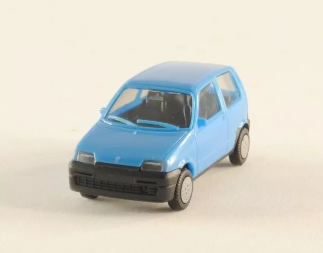 Herpa Fiat Cinquecento Modèle Auto Giallo Azzurro Bleu pour Tank Voiture H0 1 :