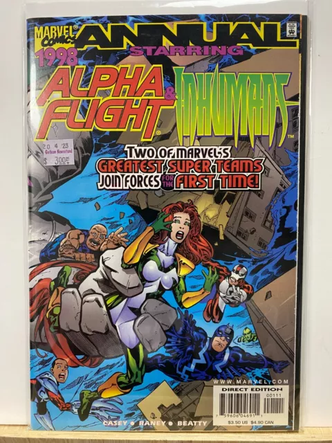 Alpha Flight Inhumans Annual 1998 VF+NM- Joe Casey (W)