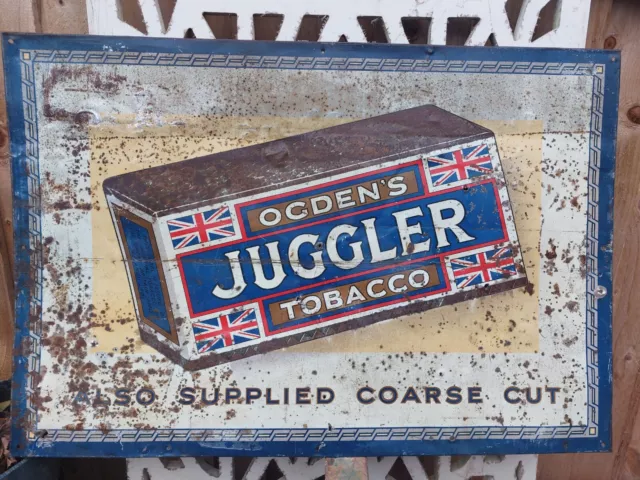 Vintage Large Original Ogdens Tobacco Sign