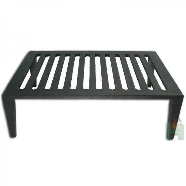 Grille en fonte 30 x 40 pour cheminée avec tiroir récupérateur de cendres
