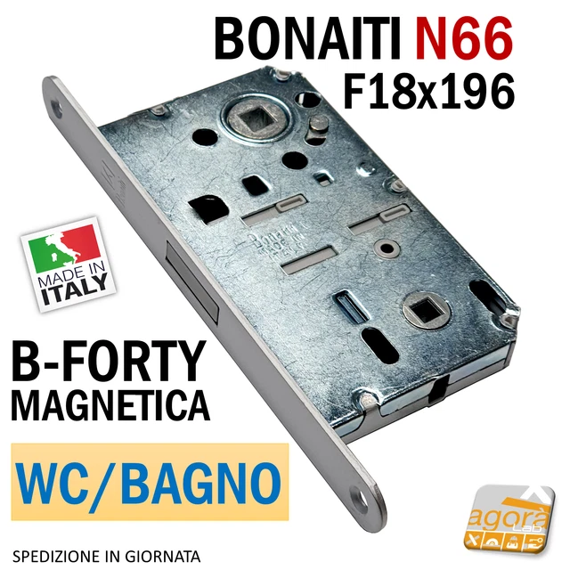 SERRATURA PORTA MAGNETICA B NO-HA MINI BONAITI 937 INVISIBILE PRIVACY - 10