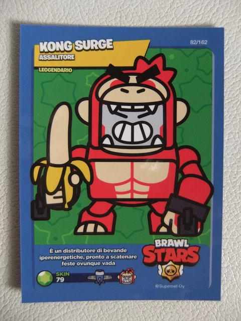 BRAWL STARS OFFICIAL Card Coll. 2024 2° Serie 82/162 Kong Surge Nuovo ...