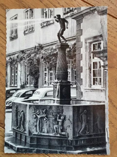 KOBLENZ RHEIN DER SCHÄNGELBRUNNEN SCHÄNGELCHEN alte Ansichtskarte 60er Jah. 1964