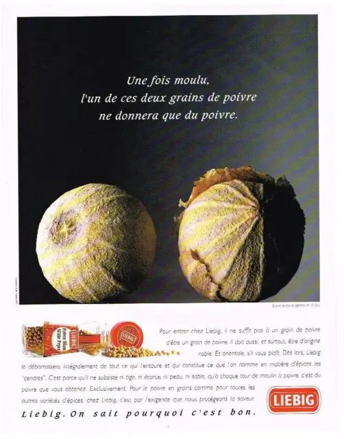 PUBLICITE ADVERTISING   1995   LIEBIG   grains de poivre