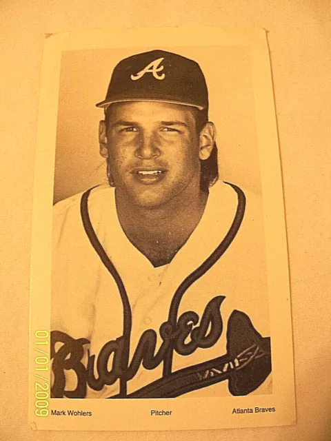 Mark Wohler Atlanta Braves Pitcher stadium issue 3x5 photo