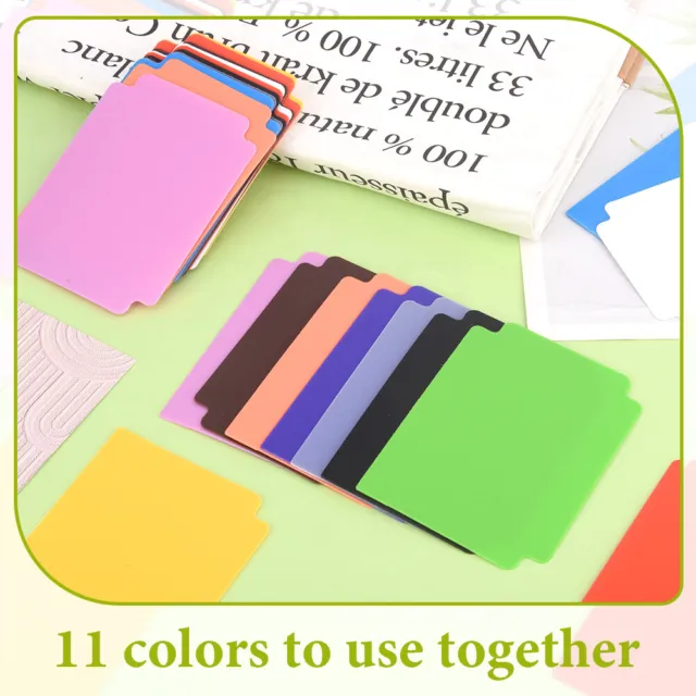 55pcs With Tabs Portable Sorting Frosted Pages Trading Card Divider For Games PP