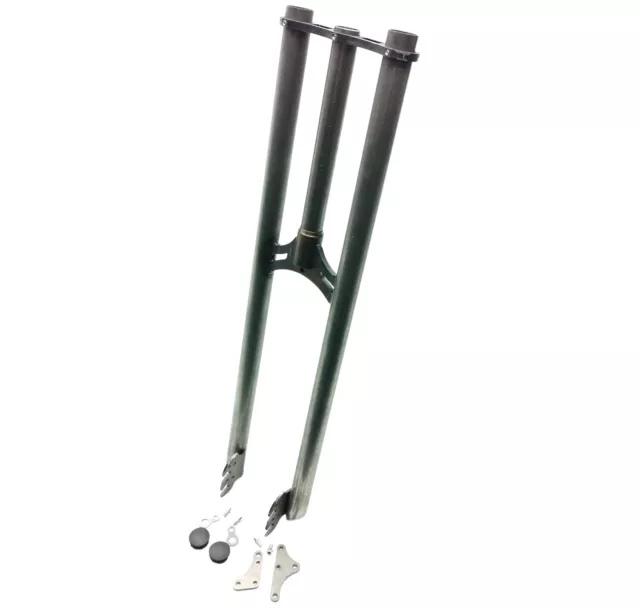 Forcella Bicicletta Custom Bike Fork Artigianale Tspcyclefarm  Double Crown Disk