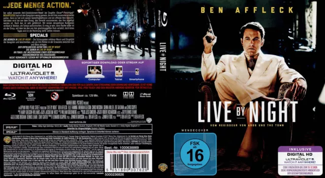 Ben Affleck - Live By Night - BluRay - Sehr Guter Zustand