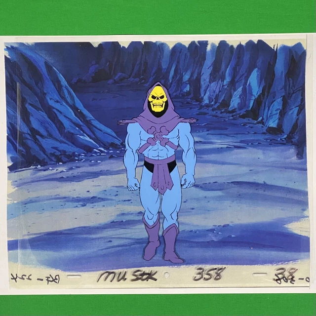 SKELETOR PRODUCTION CEL 1983 Filmation Animation HeMan Masters Of The