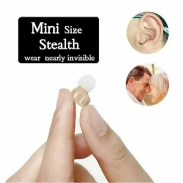 Mini Invisible In Ear Hearing Amplifier Sound Voice Amplifier Enhancer Both Ear