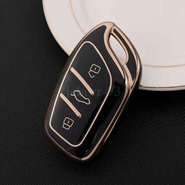 TPU Remote Key Fob Case Cover For MG ZS EV 2022 HS MG3 MG5 MG6 MG7 Black AU