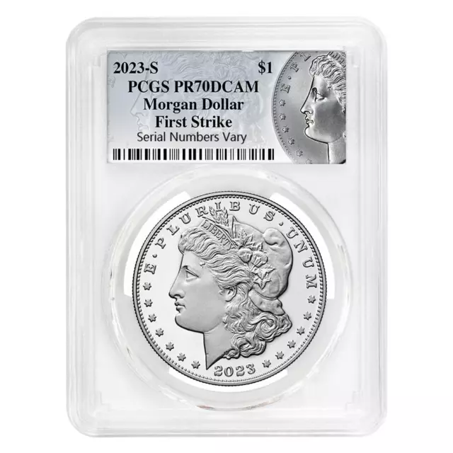 2023-S Morgan Silver Dollar Proof Coin PCGS PF 70 FS (Morgan Label)