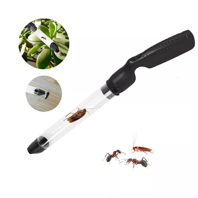 Portable Bug Spider Fly Pest Insect Catcher Trap Humane Vac LED lighting No Kill