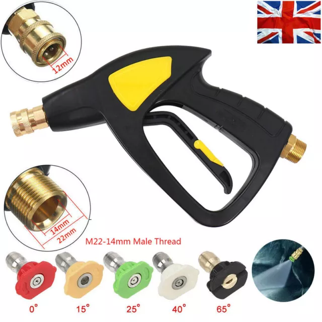 High Pressure Washer Spray Gun Washing Kit Jet Lance Wash Nozzle For Car Washing