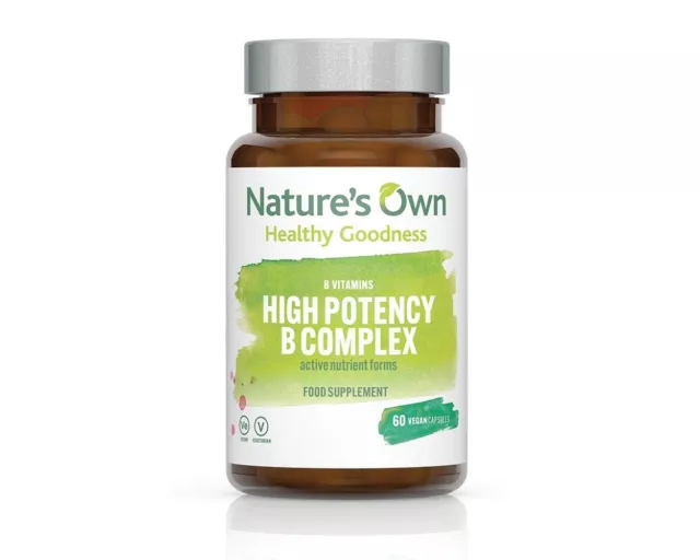 Nature's Own High Potency B Complex 60 Vegan Capsules
