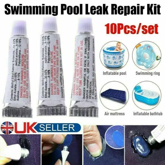 Pool-Leck-Reparatur-Set Whirlpool Paddeln Aufblasbare Luftmatratze Patch&Kleber