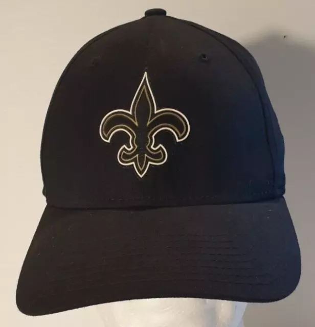 NEW ORLEANS SAINTS Logo NFL New Era 9Forty Snapback Baseball Style Cap Hat Black