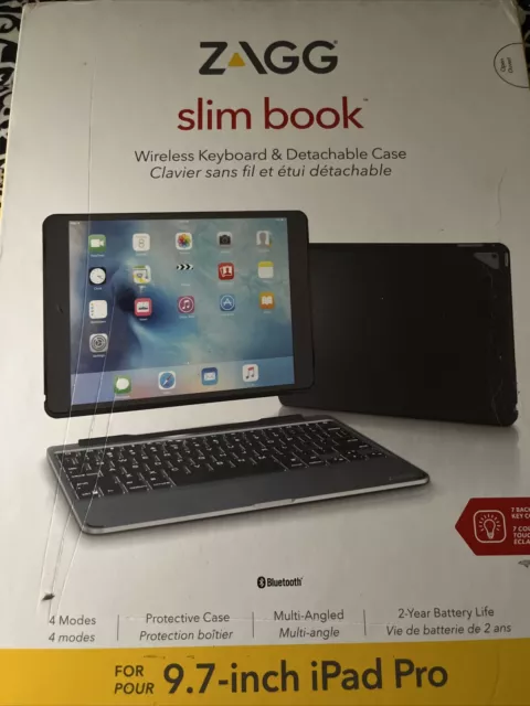 ZAGG Slim Book Ultrathin Keyboard Case for 9.7" Apple iPad Pro - Black