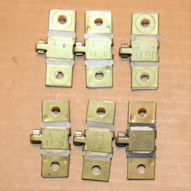 One Lot of 3  Square D  B1.30   Thermal Overload Relay Heater Element Sq D