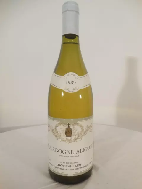 Aligoté Mis En Bouteilles Par Jayer-Gilles 1989 Bourgogne Blanc