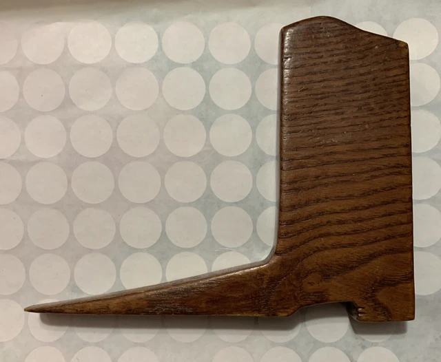 RARE Antique Vintage Wood Long Toe Cowboy Boot Wedge Shaped Door Stop Victorian