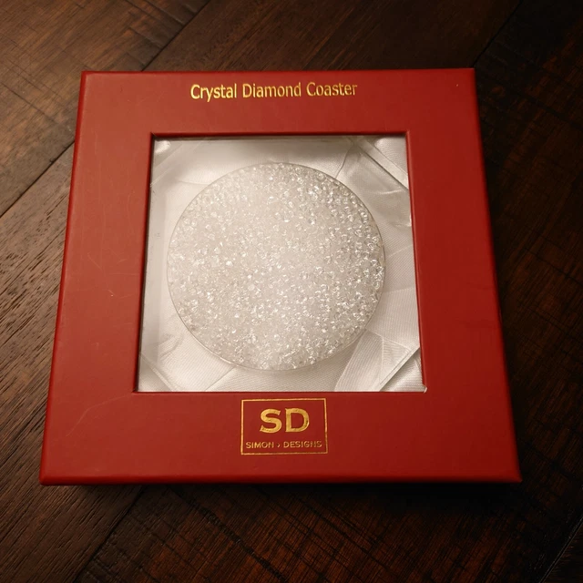 Simon Designs Crystal Champagne Wine Bottle Coaster "Diamond"
