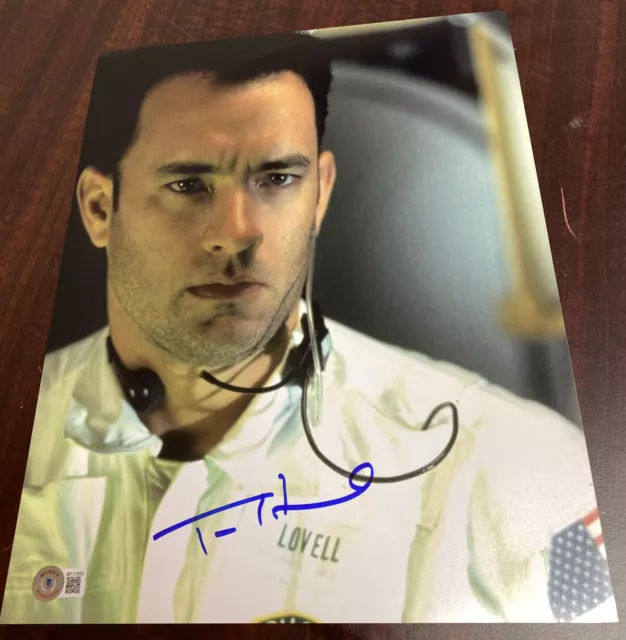 Tom Hanks Signed Autograph Apollo 13 11X14 Photo Bas Beckett Coa Jim Lovell