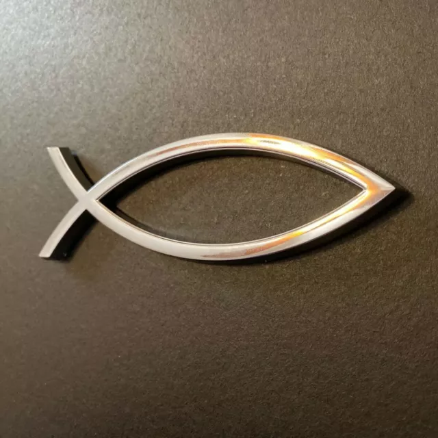 Ichthys Christian Fish Emblem - High-Quality, Faith-Inspired Car Accessory
