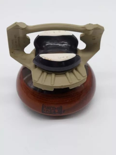 🔴 Vintage Ceramic PINCO-9 2064-R Brown Threaded Saddleback Insulator w/handle