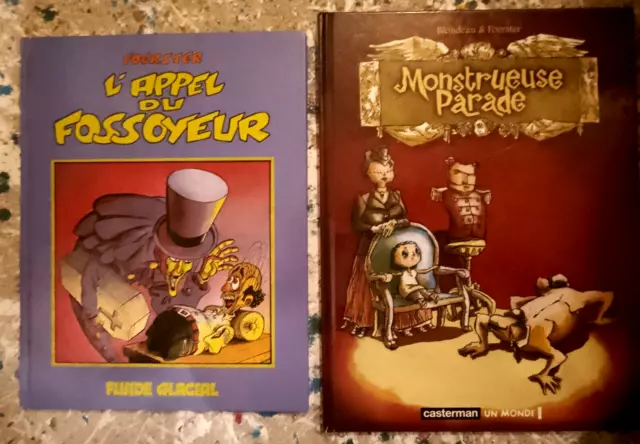 lot bd FOERSTER l'appel du fossoyeur + monstrueuse parade (avec Blondeau)