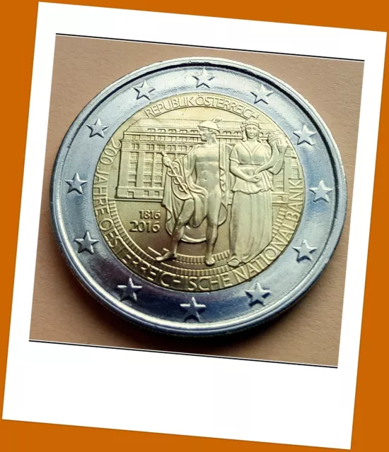 2 Euro Gedenkmünze Österreich 2016 - 200 Jahre Österreichische Nationalbank -