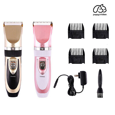 Professional Pet Dog Cat Cordless Electric Clippers Hair Grooming Trimmer Shaver