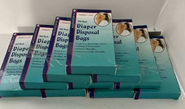 Over 900 Bags. Mothers Care Diaper Disposal Bags. Scented to Neutralize Odors.