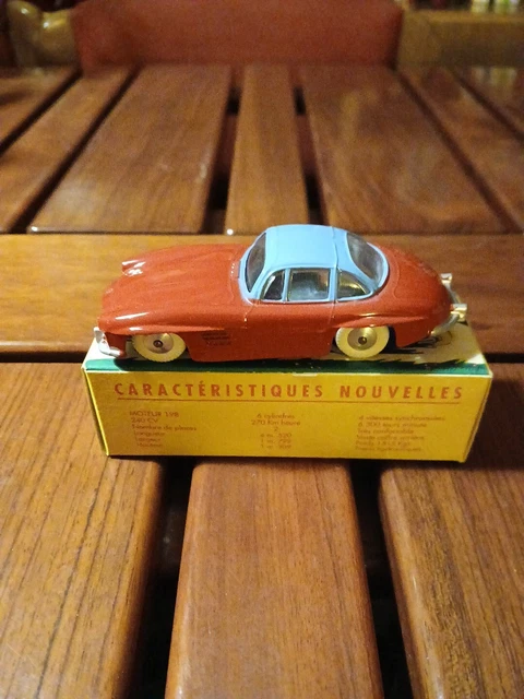 Miniature QUIRALU 1/43 Mercedes 300SL - Réédition Louis Surber - Métal Crème