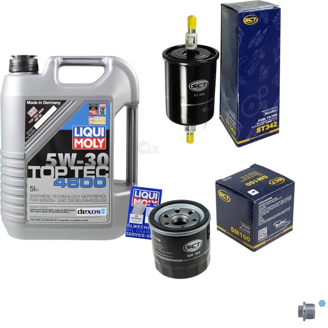 Sct Germania Controllo Set 5 L Liqui Moly 3756 Top Tec 4600 5W-30 per Matiz