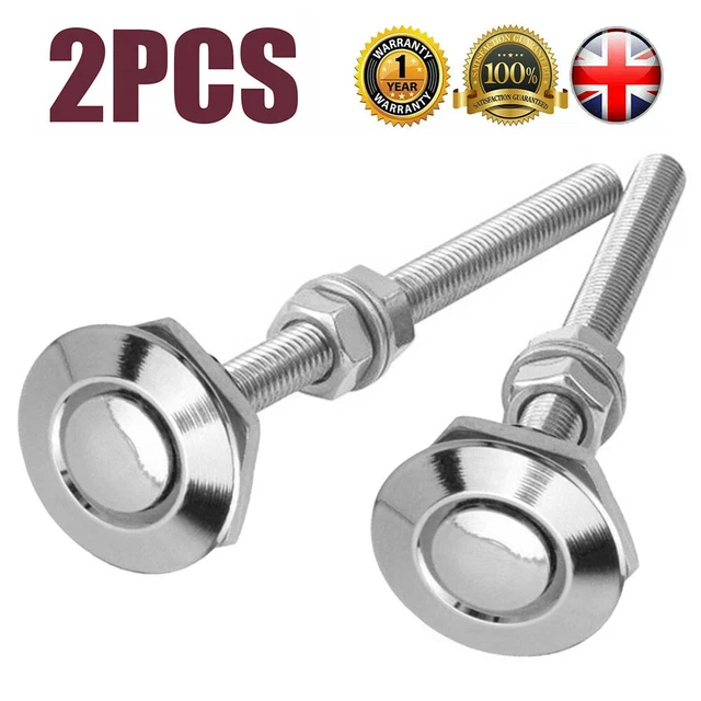 2x kit clip blocco paraurti sgancio rapido auto pulsante tappo cofano