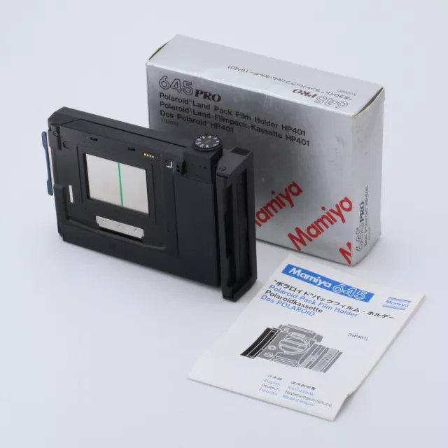 【MINT】Mamiya 645 PRO Polaroid Back Land Pack Film Holder HP401 with...