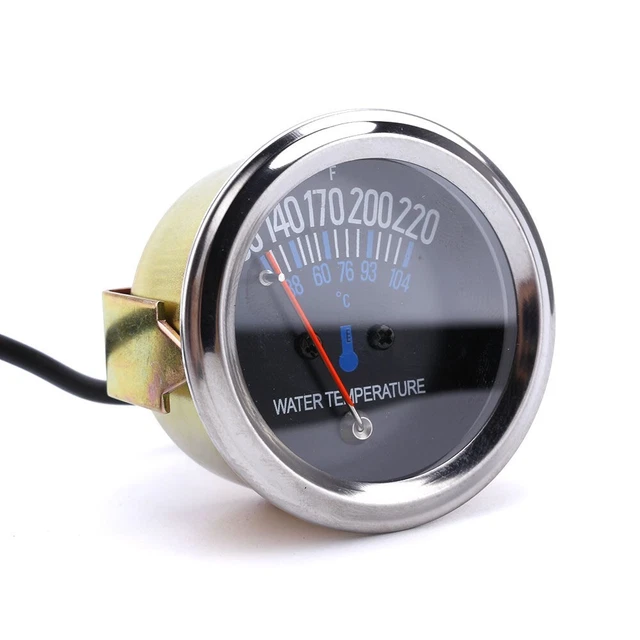 Compteur Multifonction Moto - Thermomètre + Voltmètre + Horloge Numérique - Affichage Rétroéclairé - 12V