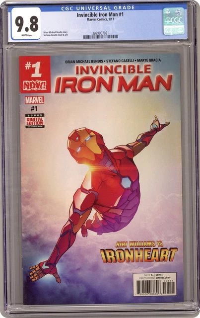 Invincible Iron Man 1A Caselli CGC 9.8 2017 3939807021