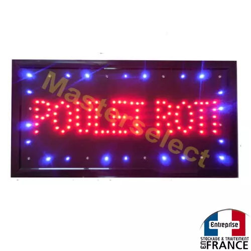 Panneau Tableau Enseigne Lumineuse A Leds Pour Pub Animée Pour "Poulet rôti "