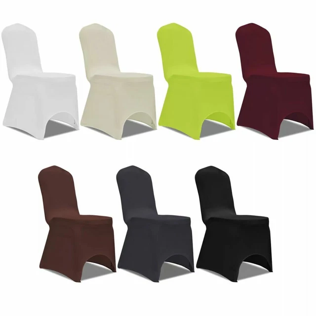 Housses De Chaise Élastiques 4 Pièces - Tissu Jacquard, Lavable, Universel, Marron