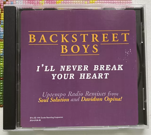 BSB Backstreet Boys QUIT PLAYING GAMES (WITH MY HEART) Promo CD Single RARE  OOP